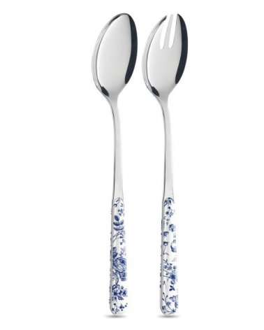 China Roses Blu - Set 4 Pezzi Posate da Portata - 