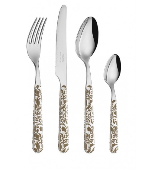 Set 24 Pezzi Posate Moderne - Vintage Tortora - 