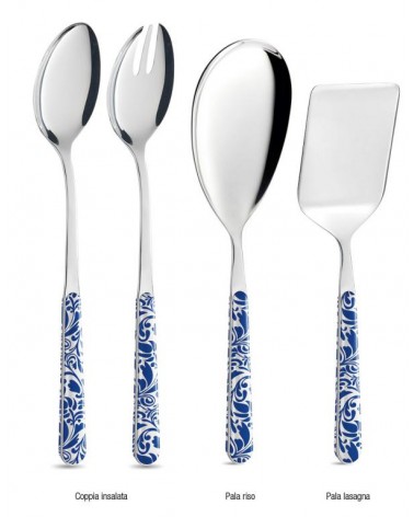 Vintage Blue - 4-Piece Serving Cutlery Set -  - 8056600481994