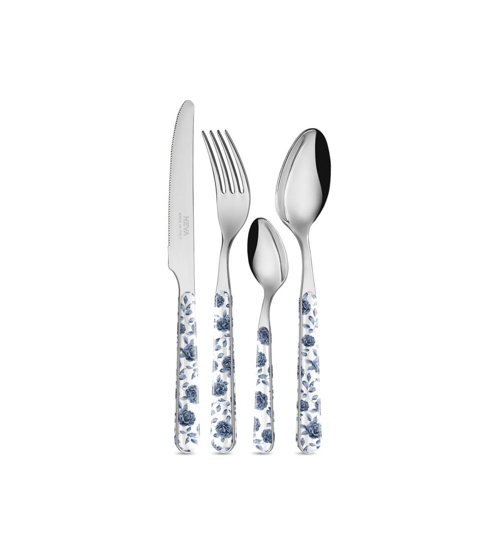 Set 24 Pieces Provencal Cutlery - Vintage Floreal Blue -  - 