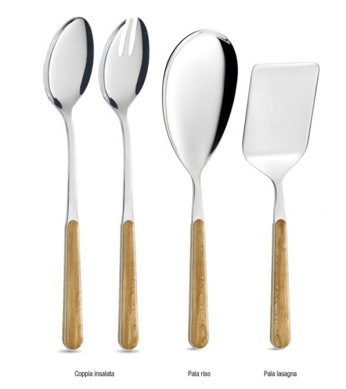 Helle Kiefer - 4-teiliges Servierbesteck-Set - 