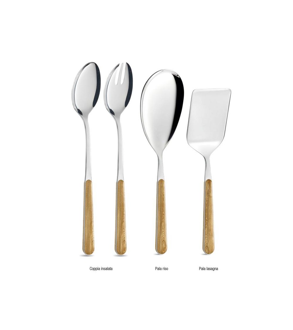Helle Kiefer - 4-teiliges Servierbesteck-Set - 