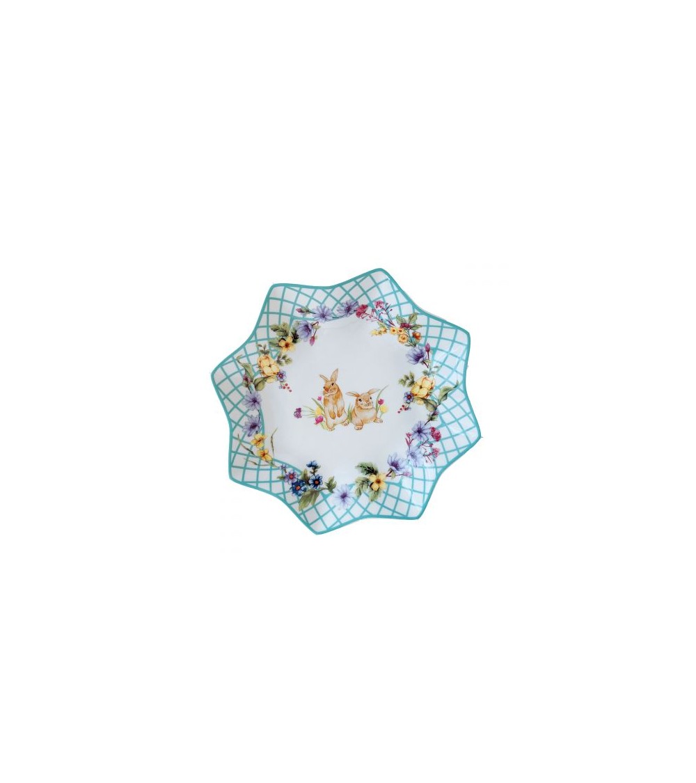 Dessertteller aus Keramik mit Osterdekoration "Spring Easter" - Royal Family - 