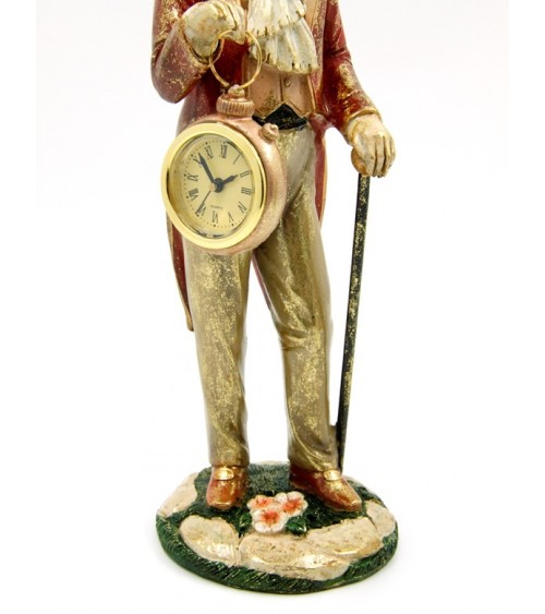Lapin de Pâques décoratif avec bâton et montre -