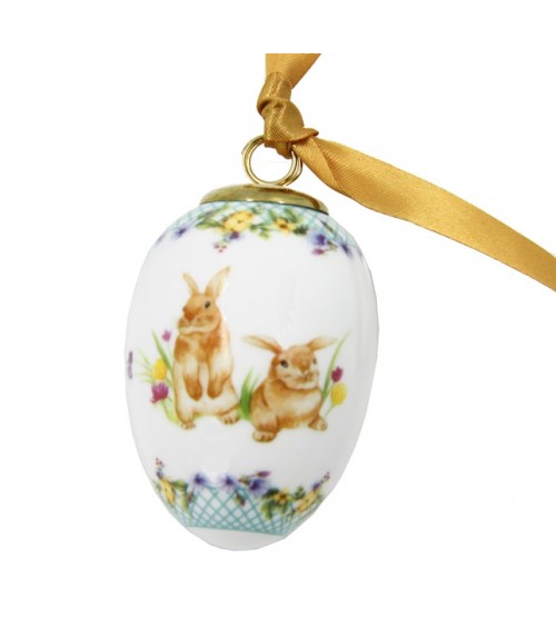 Set 6 Uova Assortite in Ceramica "Spring Easter" - Royal Family - 