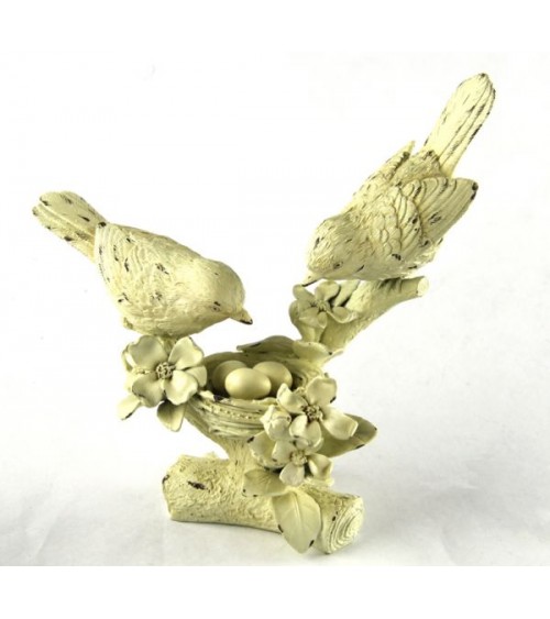 Uccellini con Nido Avorio Shabby Chic "Easter Edition" - Royal Family - 