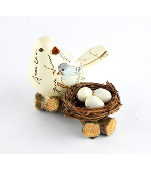 Bird with nest and vintage eggs "Easter Edition" - Royal Family -