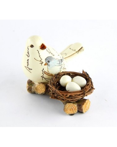 Bird with nest and vintage eggs "Easter Edition" - Royal Family -