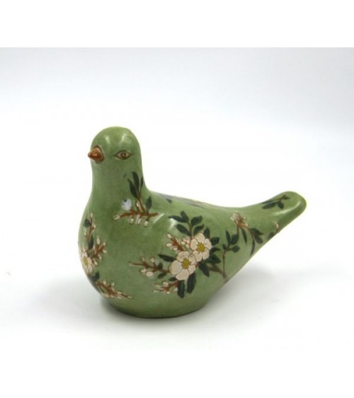 Easter Dove in Green Ceramic Decorated "Secret Garden" - Royal Family -  - 