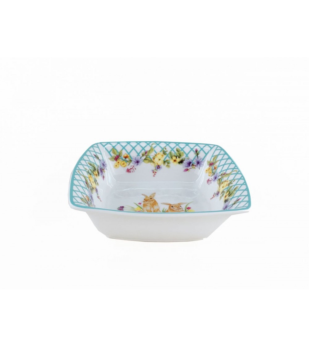 Centrotavola Quadrato in Ceramica "Spring Easter" - Royal Family - 