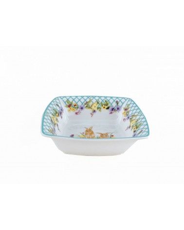 Centrotavola Quadrato in Ceramica "Spring Easter" - Royal Family - 