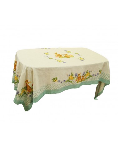 Easter tablecloth in "Saster Easter" fabric 140 x 140 cm - Royal Family -