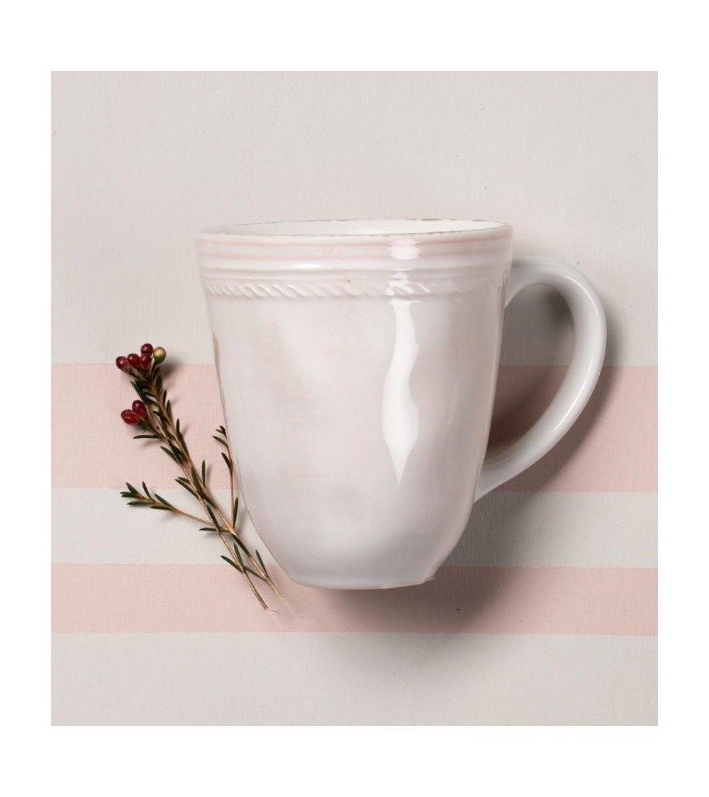 Tasse im provenzalischen Stil mit rosa Farbtönen - 