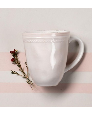 Mug style provençal aux nuances roses - 