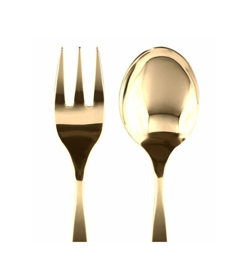 Norma Antico - Posate Acciaio Inox 18/10 Pvd Oro Opaco - 