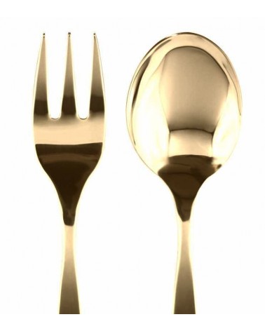 Norma Antico - Posate Acciaio Inox 18/10 Pvd Oro Opaco - 