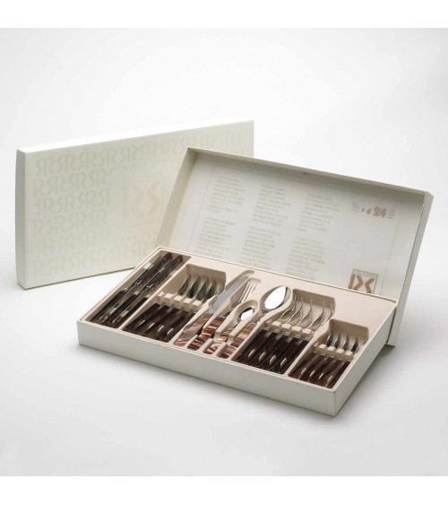 Norma Antico - Posate Acciaio Inox 18/10 Pvd Oro Opaco - 