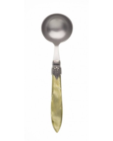 Ladle sauce - Laura - Padre -pearl Rivadossi cutlery - pearly olive green