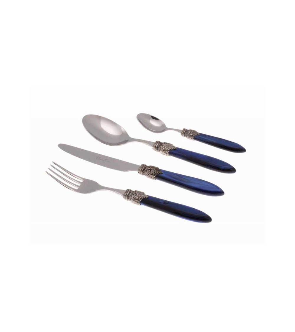 Set 4tlg Tischgedeck Farbiges Perlmuttbesteck Rivadossi - Laura - 