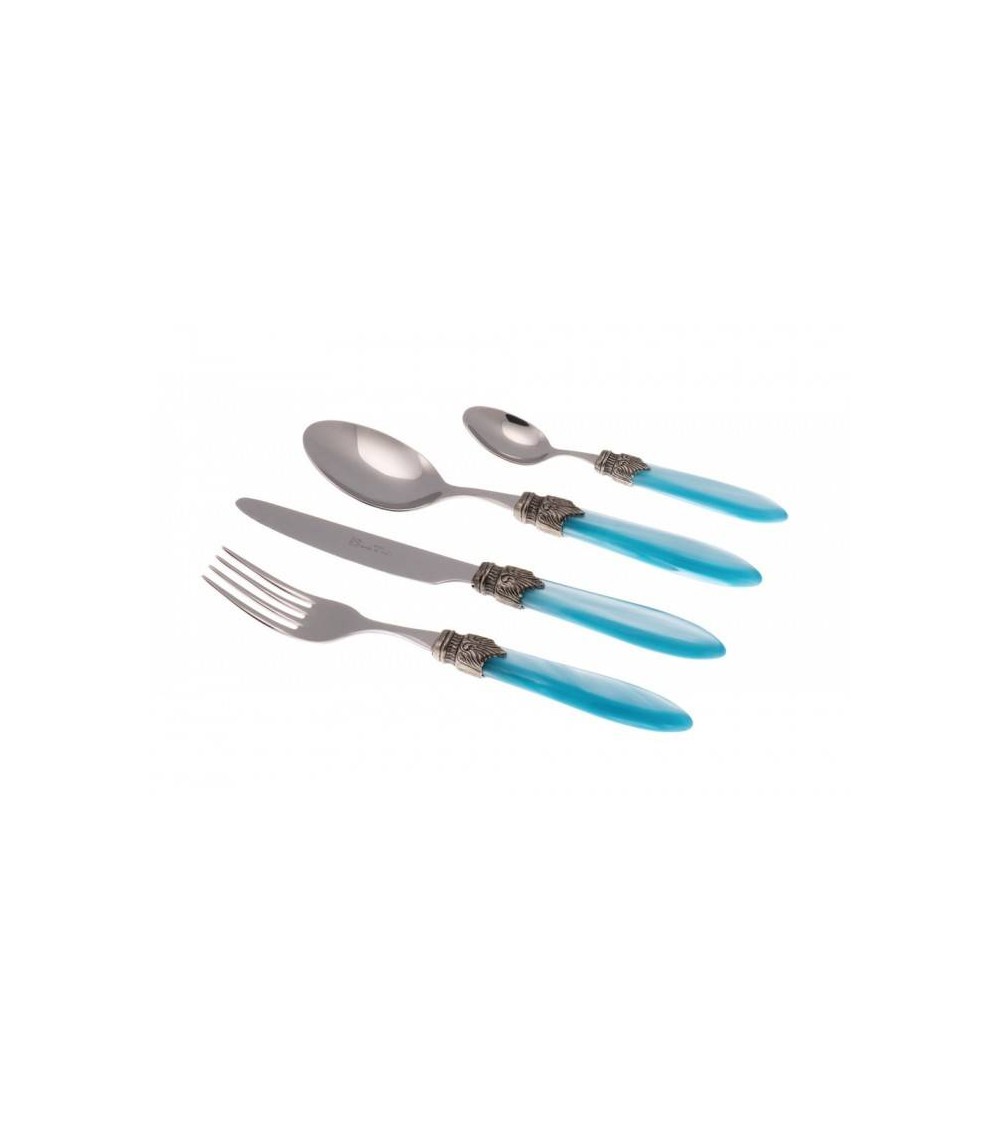 Set 4tlg Tischgedeck Farbiges Perlmuttbesteck Rivadossi - Laura - 