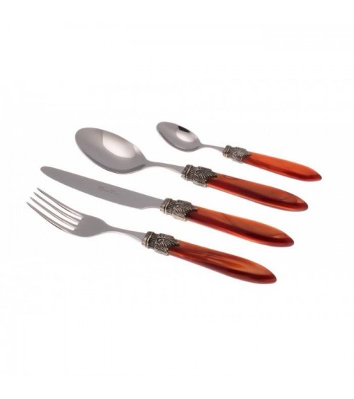 Set 4pz Posto Tavola Posate Colorate Madreperla Rivadossi - Laura - 