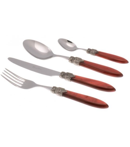 Set 4pcs Table Place Colored Mother of Pearl Cutlery Rivadossi - Laura -  - 