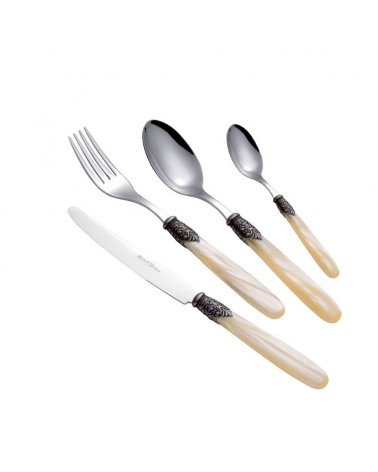 Eme Posaterie - Georgian Set 24 Pieces Colored Cutlery in Wooden Case -  - 