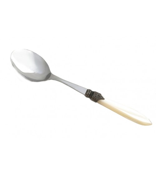 Large Serving Spoon - Laura - Mother of Pearl Handle - Rivadossi Sandro -  - 