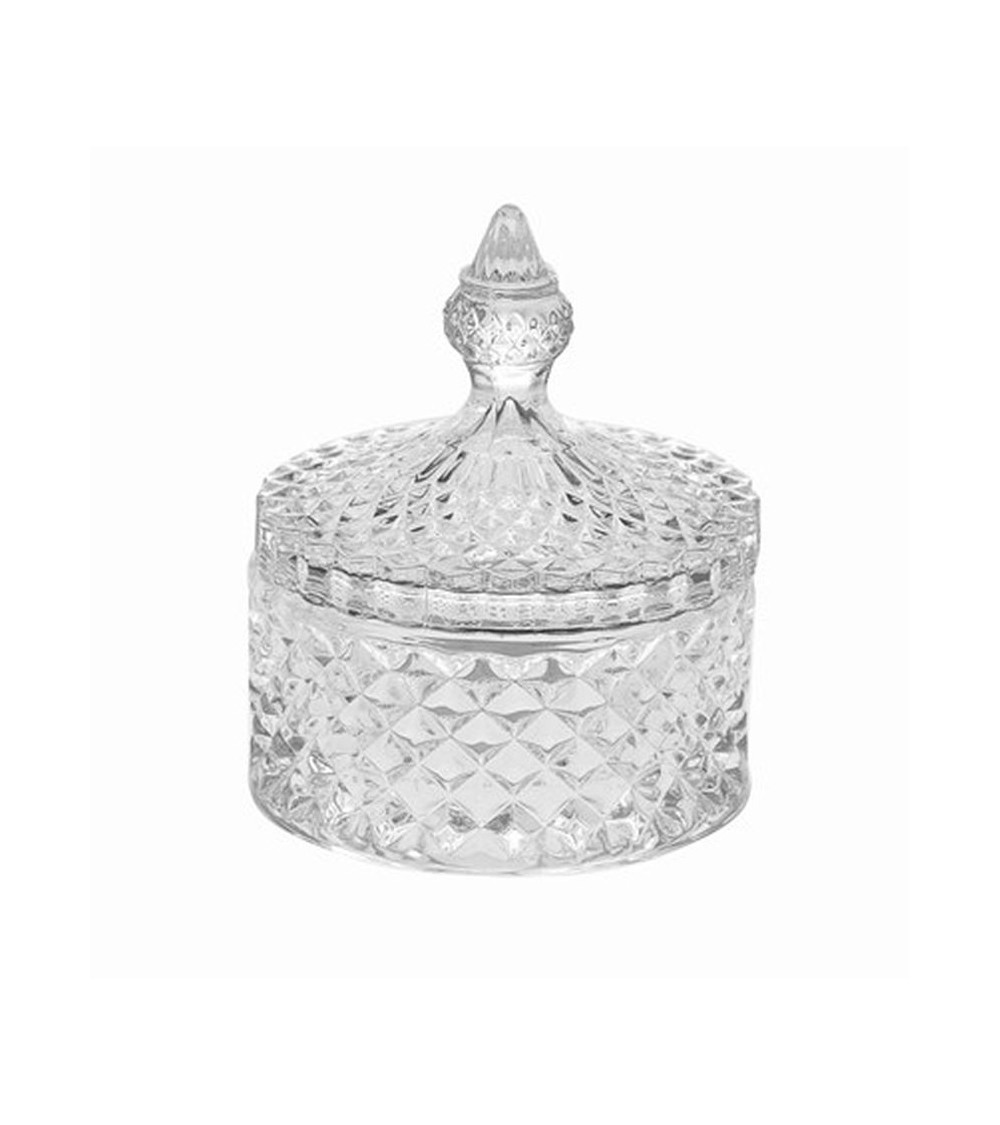 Favor Bohemia Glass Box with Lid H 12.50 -  - 