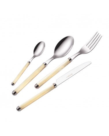 Eme Posaterie - Linea Perlato Set 75 Couverts Colorés en Coffret - 