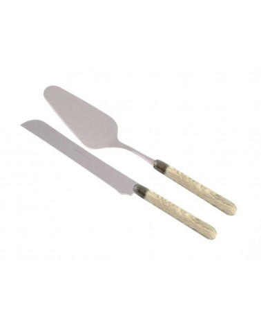 Cortina Set 2-teilig, Schaufel und Kuchenmesser – Griff in Holzoptik - 