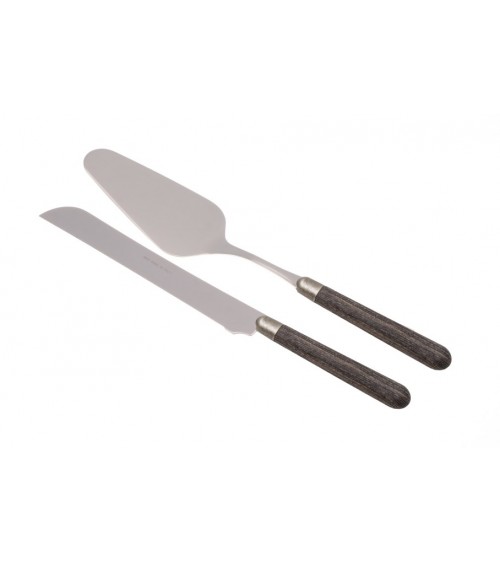 Cortina Set 2 Pieces Shovel and Cake Knife - Wood Effect Handle -  - 