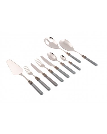 Rivadossi Farbiges Besteckset 75-teilig - Vintage - 