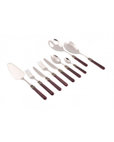 Rivadossi Farbiges Besteckset 75-teilig - Vintage - 
