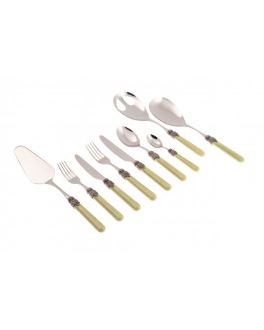 Rivadossi Farbiges Besteckset 75-teilig - Vintage - 