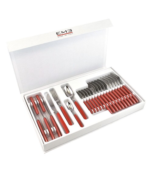 Eme Posaterie - Mirage Set 24 Pieces Colored Cutlery in Panoramic Packaging -  - 