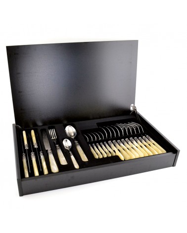 Eme Posaterie - Mirage Set 24 Couverts Colorés dans Coffret Bois - 