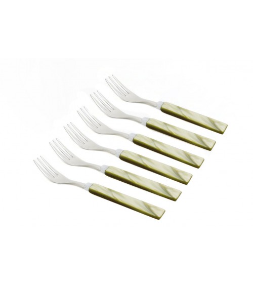 Posate Moderne Madreperlate Glam Forchetta da Dolce - Rivadossi Sandro - 