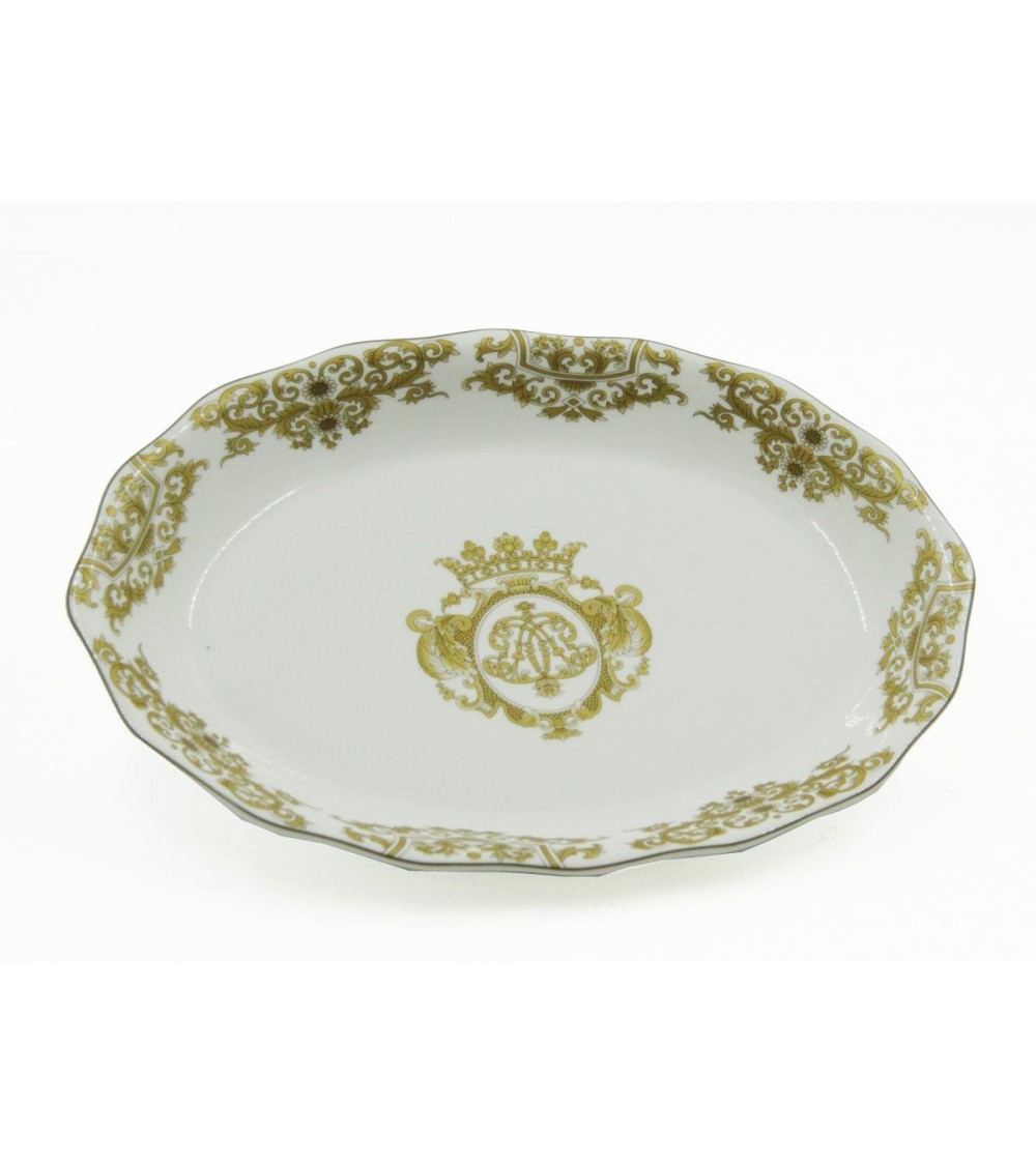 Bocatives Gericht in Porzellandekorationen Gold - Blanche Royal -
