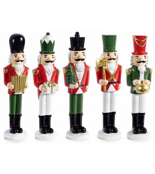 Set 5 Schiaccianoci in Resina Colorata da Appoggiare - 