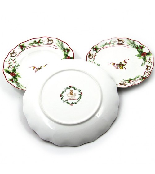 Porcelain Christmas Plate Service 18 pieces - Christmas Dream -