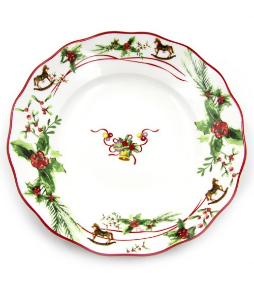 Porcelain Christmas Plate Service 18 pieces - Christmas Dream -