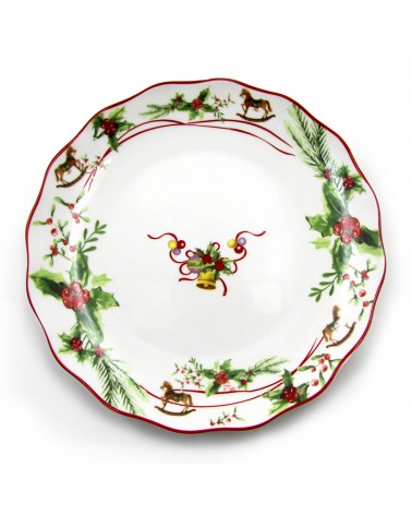 Servizio di Piatti Natalizi in Porcellana 18pz - Christmas Dream - 