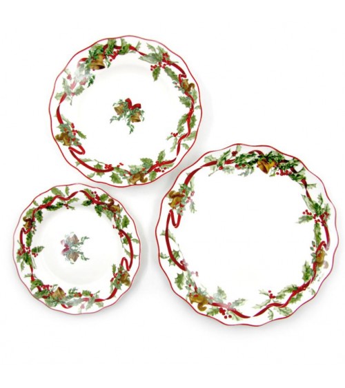 "Christmas Carol" Porcelain Dinner Set 18 Pieces - Royal Family -  - 