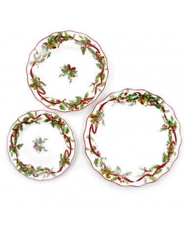 "Christmas Carol" Porcelain Dinner Set 18 Pieces - Royal Family -  - 