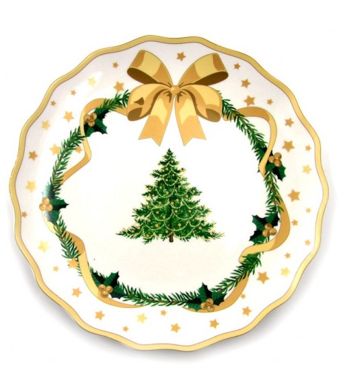Porzellan-Weihnachtstellerservice „Gold Christmas“ 18-teilig - Königsfamilie -