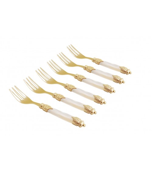 Luxury Cutlery Sweet Arianna Gold Forks - Rivadossi Sandro -  - 