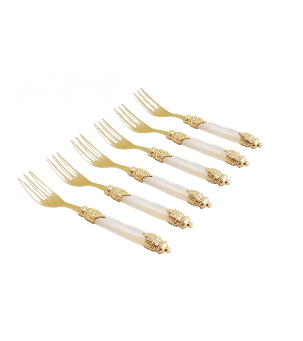 Luxusbesteck Sweet Arianna Gold Forks - Rivadossi Sandro - 