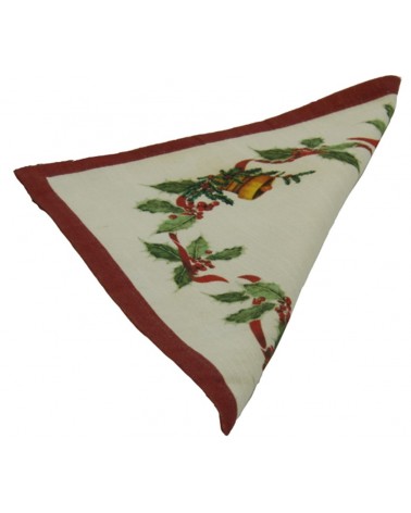 Pack de 6 Serviettes de Noël en Coton et Lin "Christmas Carol" - Famille Royale -