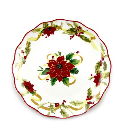 Servizio Piatti di Natale in Porcellana "Christmas Star" 18 Pezzi - Royal Family - 